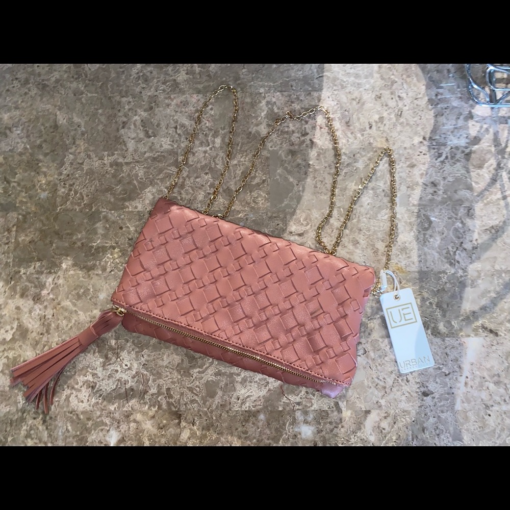 URBAN EXPRESSIONS Woven Fold over Clutch